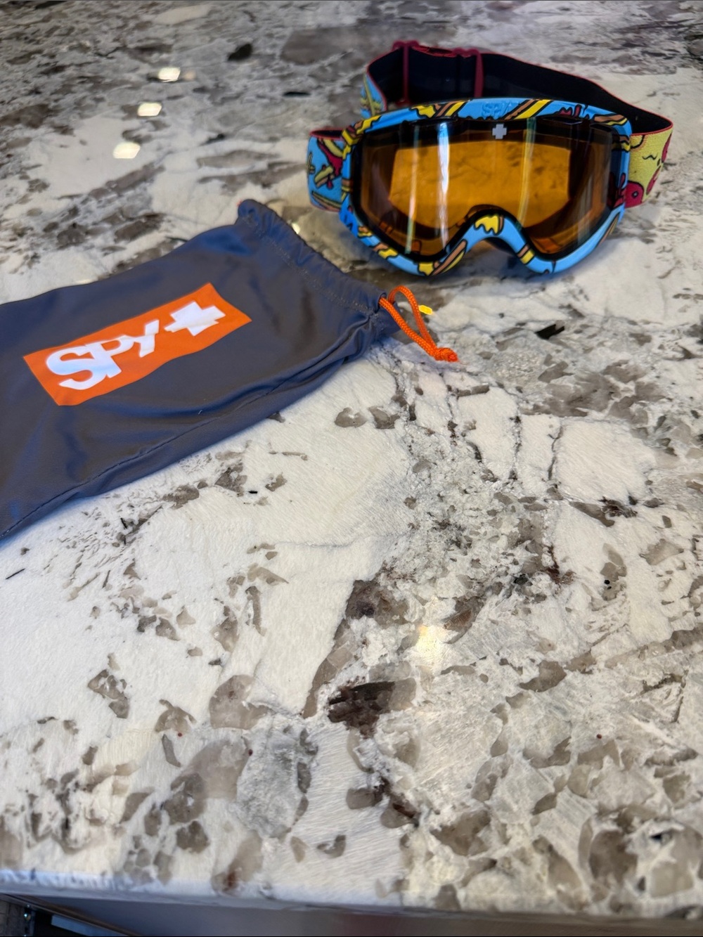 SPY Kids Multicolor Cartoon Snow Goggles with Amber Lens